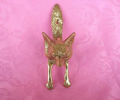 Fox Hunting Solid Brass Fox Doorknocker